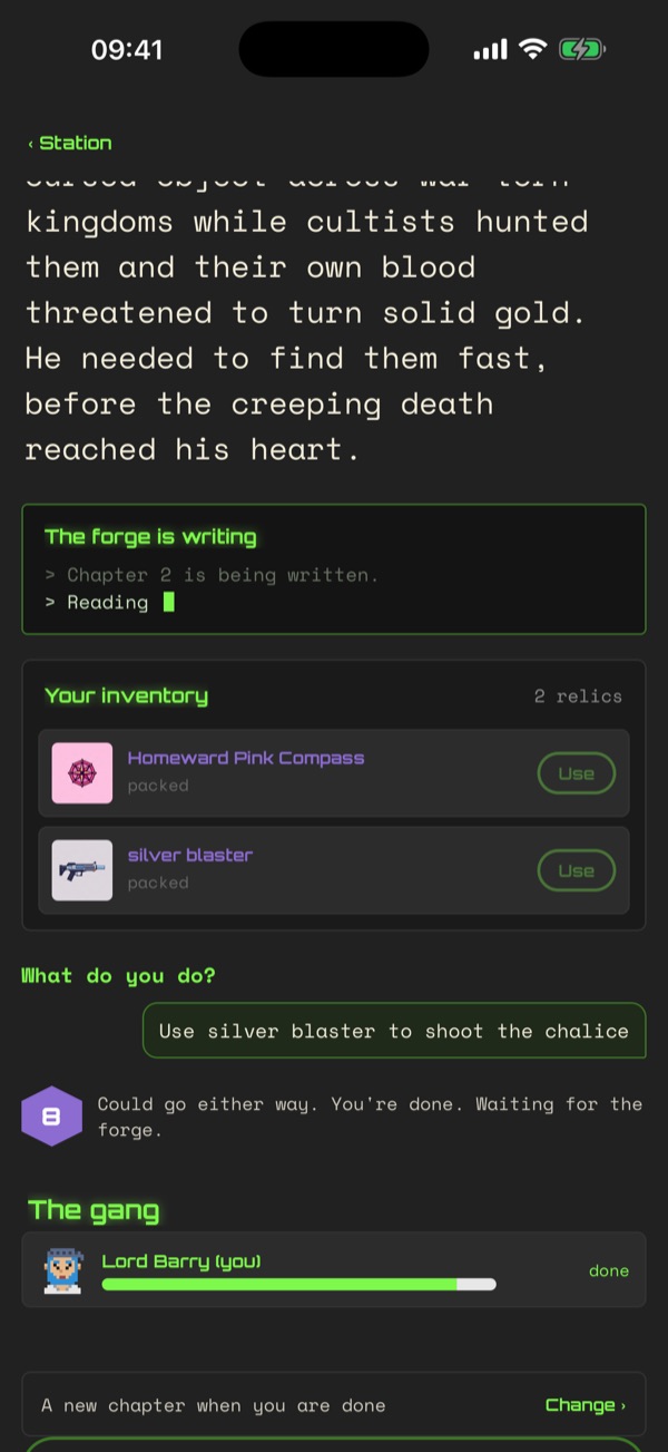 The next chapter of the story, written from every player's moves.